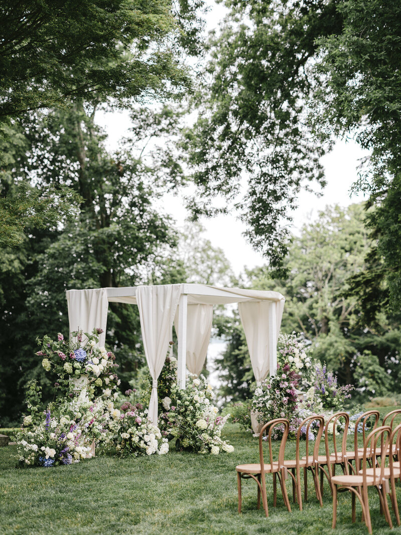 Luxury wedding in Newport Rhode Island designed by Gathered East