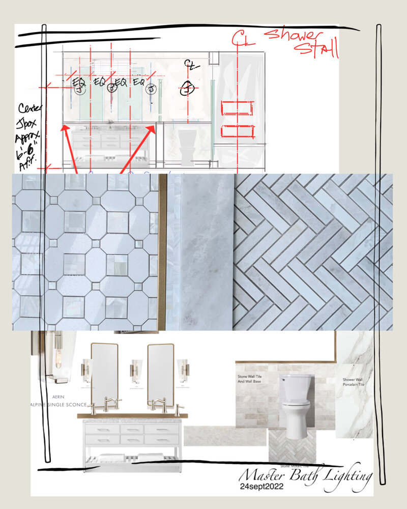 Jupiter Master Bath Sketch
