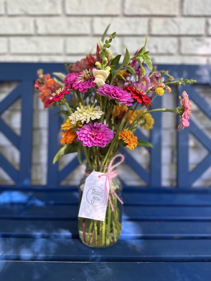small scale flower farmer hickory nc