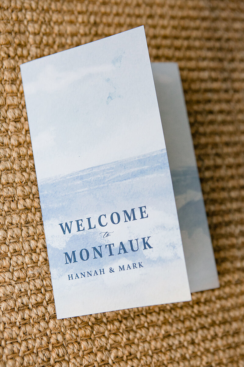 Montauk Wedding Welcome bag