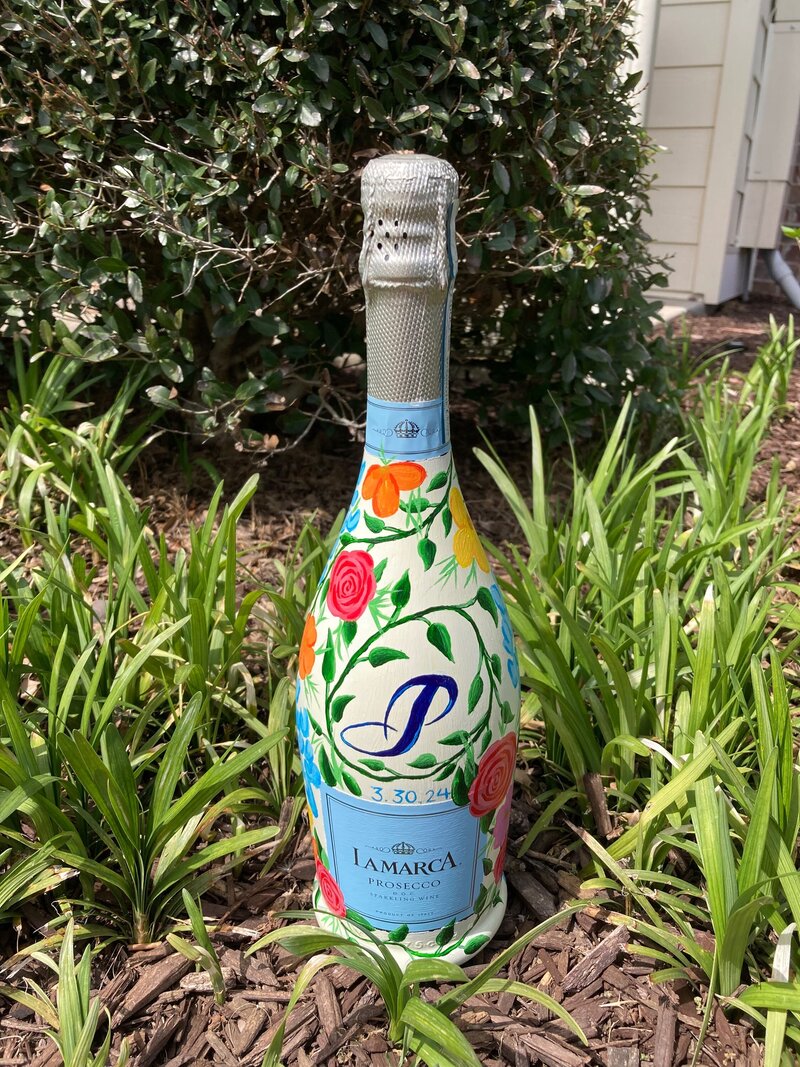 Custom champagne bottles