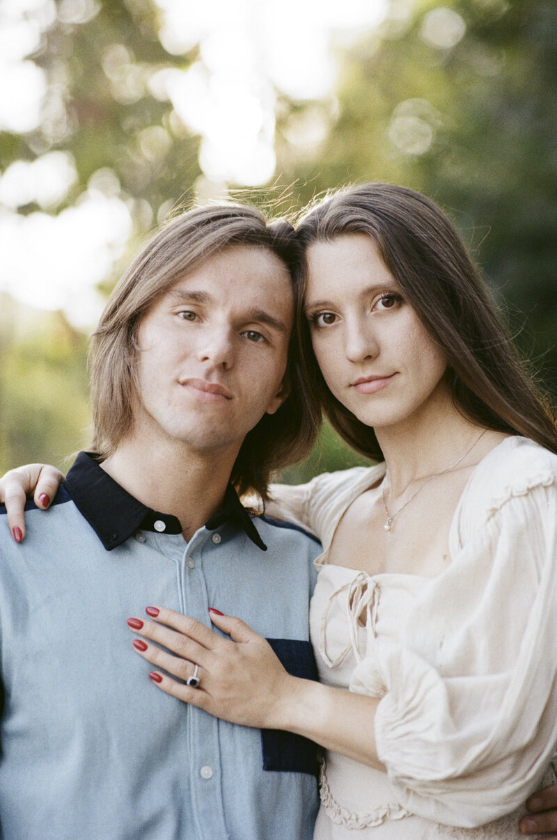 Gorgeous 35mm film photography for engagement sessions in the Hudson Valley