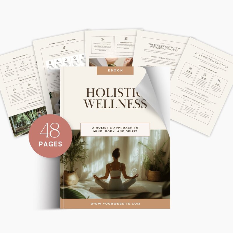 holistic wellness ebook canva template1