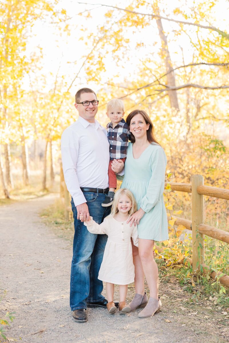 Family picture in Boulder, Colorado