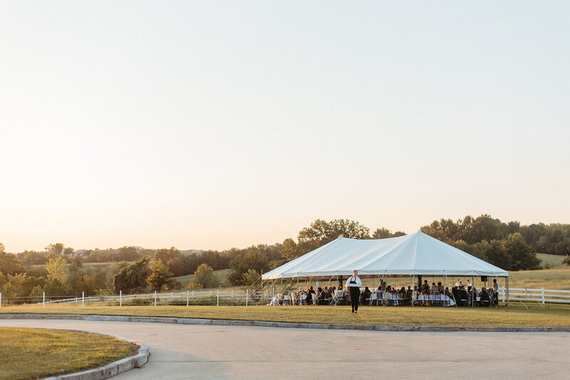 wedding tent St. Louis Wedding Photographers