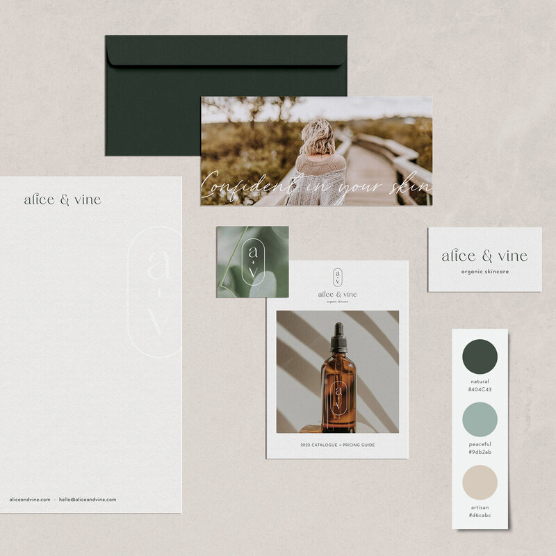 alice and vine brand kit for wellness coaches