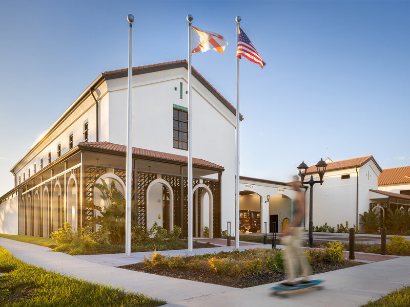 Sweet Sparkman Architecture Venice Fire Station 1 Landscape 5