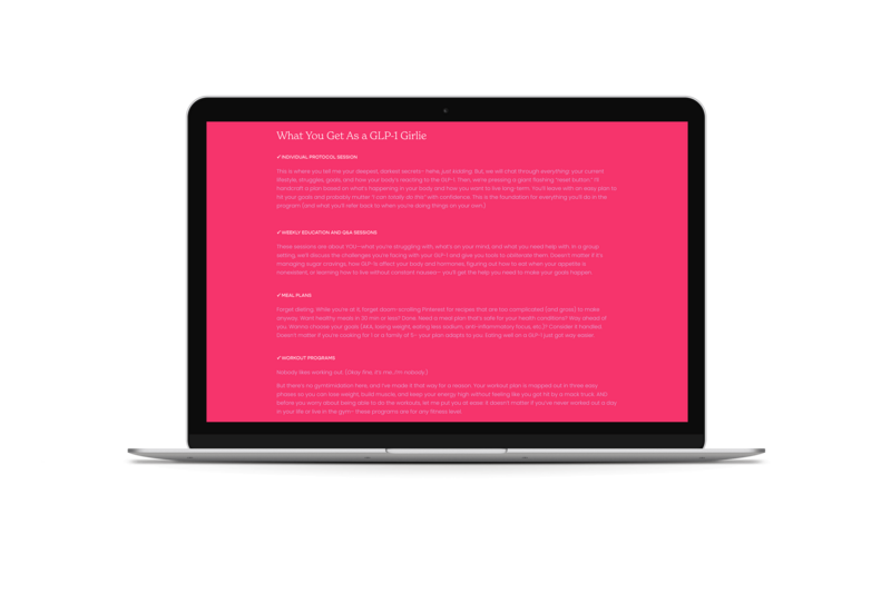 home page of website pulled up on open laptop