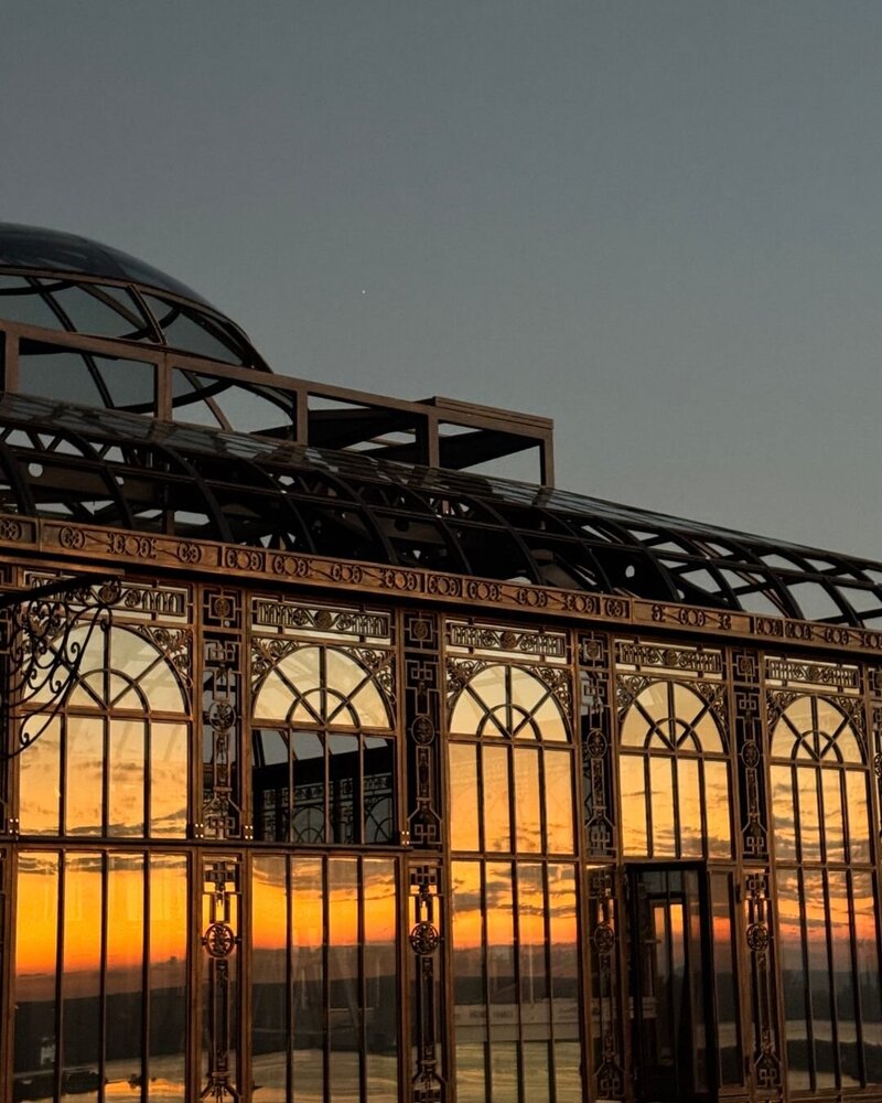 all glass wedding venue