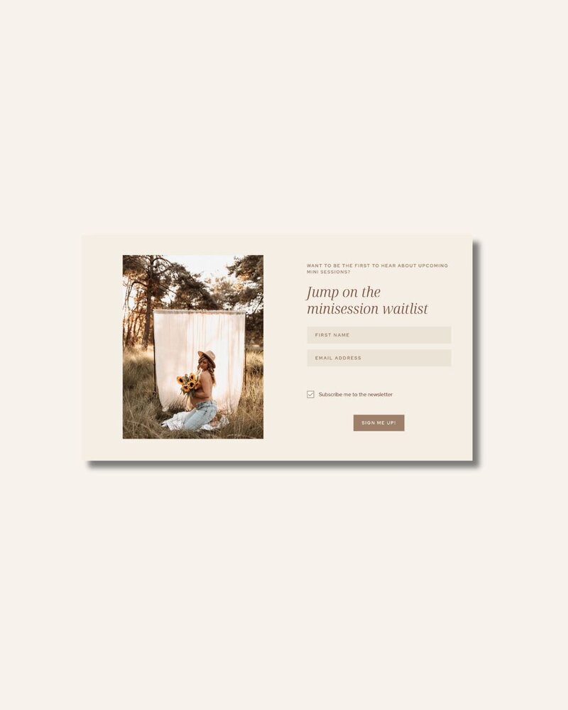 Flodesk signup forms Blooming Bliss 3