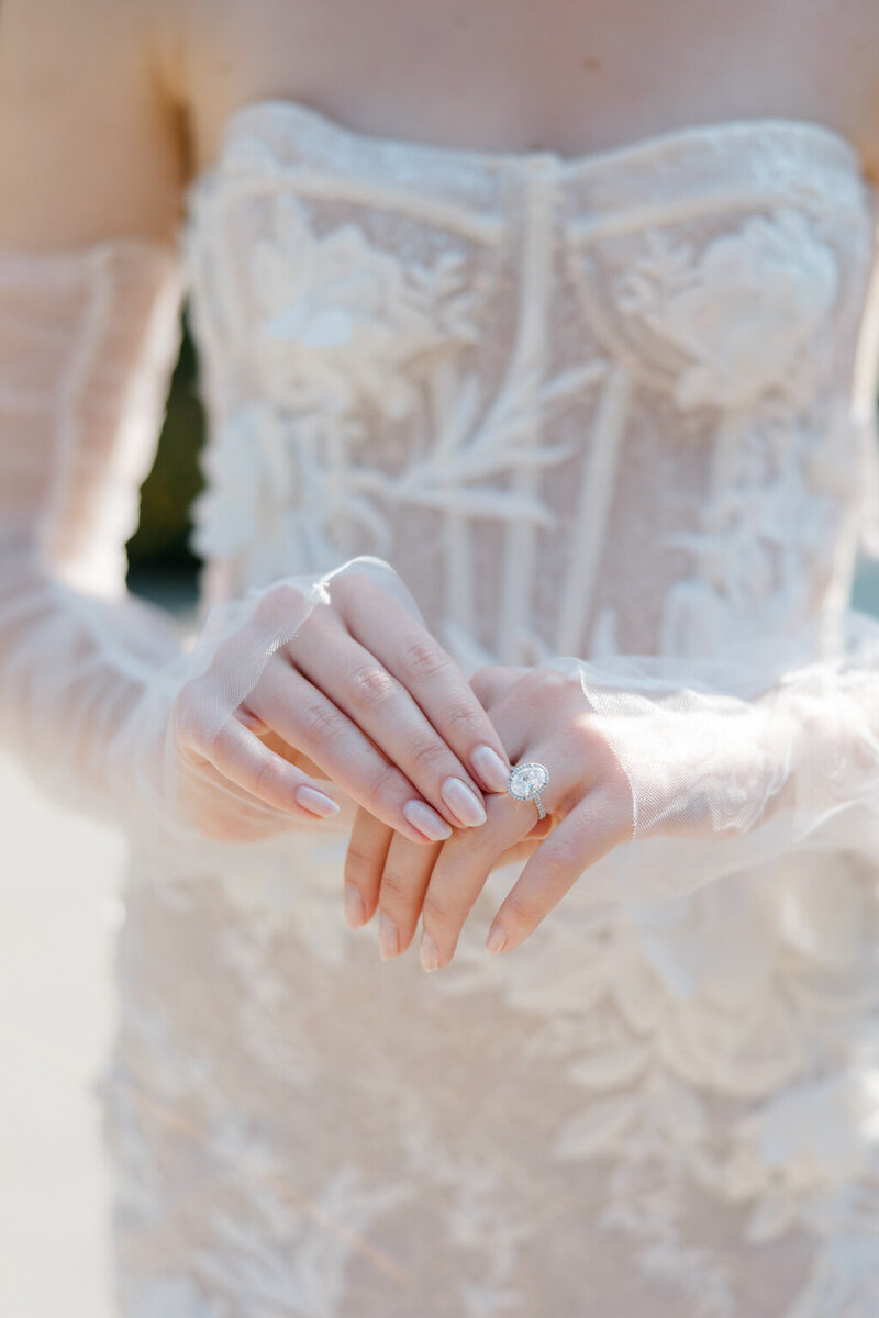 berta gown with lace detail