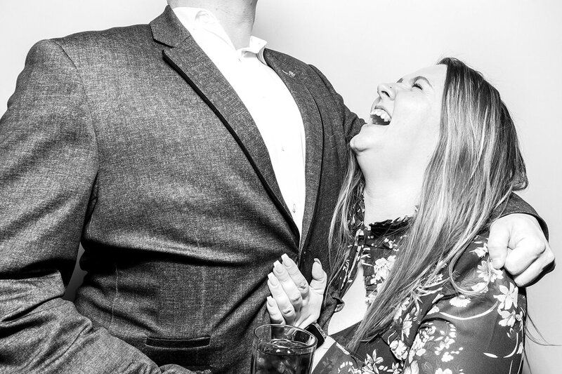 Corporate party photo booth hire for Elmore Court events with the Icon photo booth rental