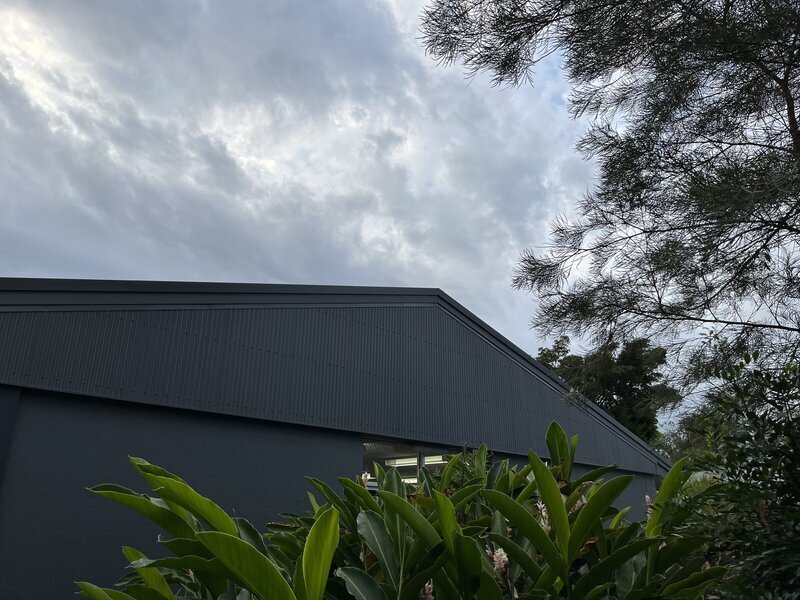 completed reroof colorbond basalt