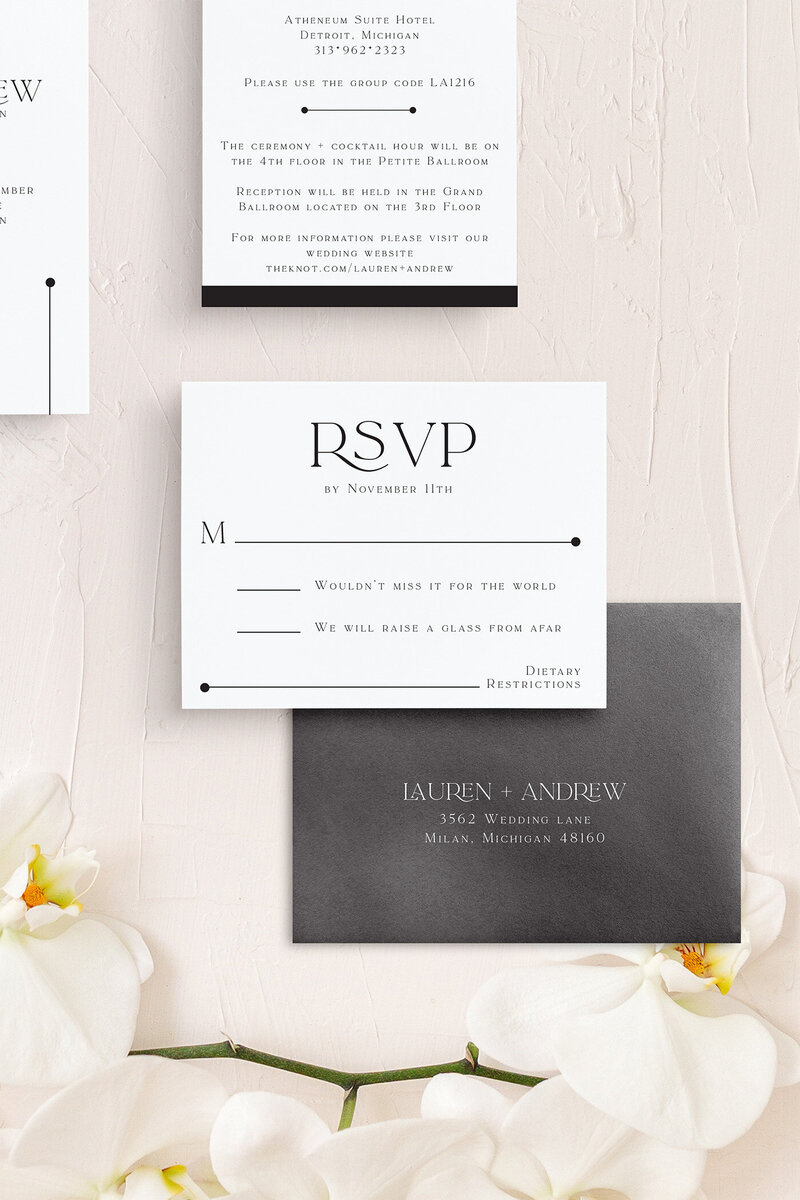 Lauren-modern-black-invitation-rsvp