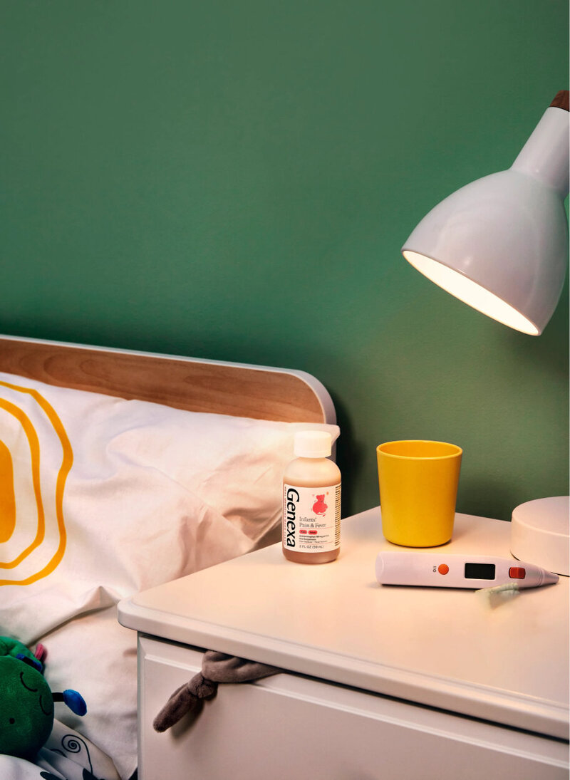 Medicine bottle sitting on night stand