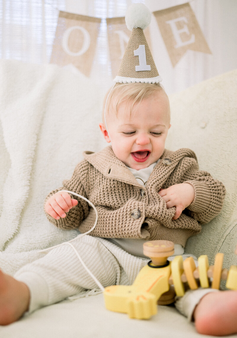 Photography by LV Hughes is celebrating this fun baby boy in a portrait session in Bainbridge, GA, also serving Tallahassee, FL.  