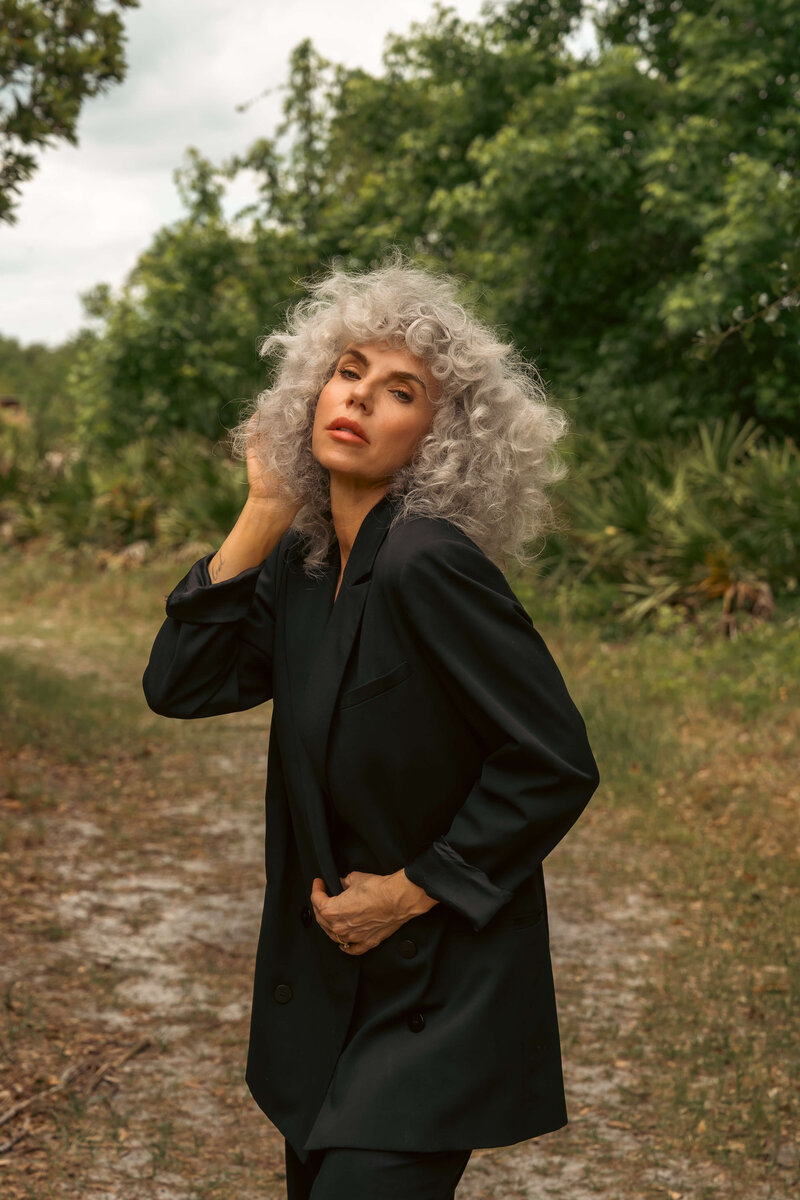 portrait of older woman model