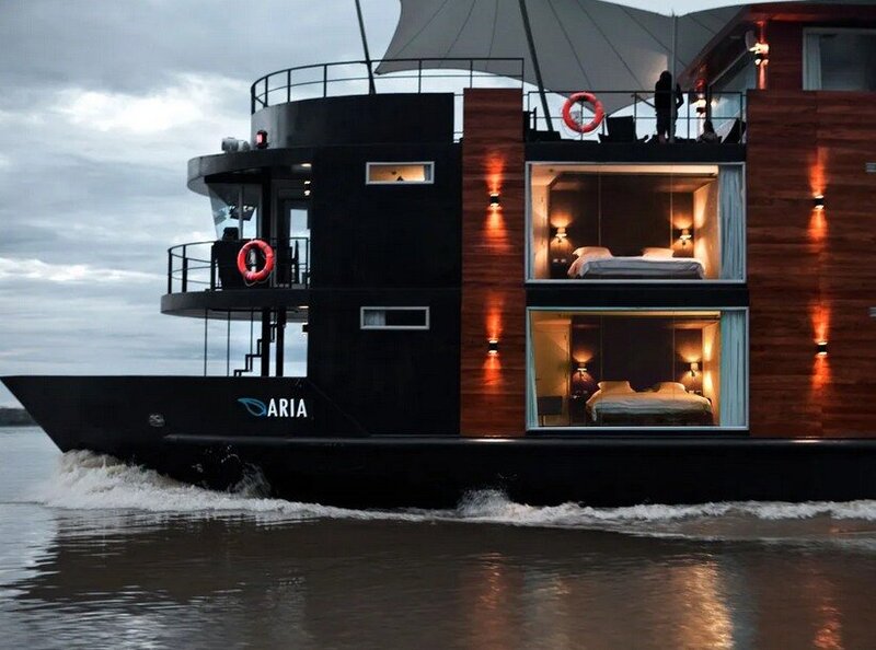 The Five-Star Ultra Luxury Aria Amazon river cruise ship