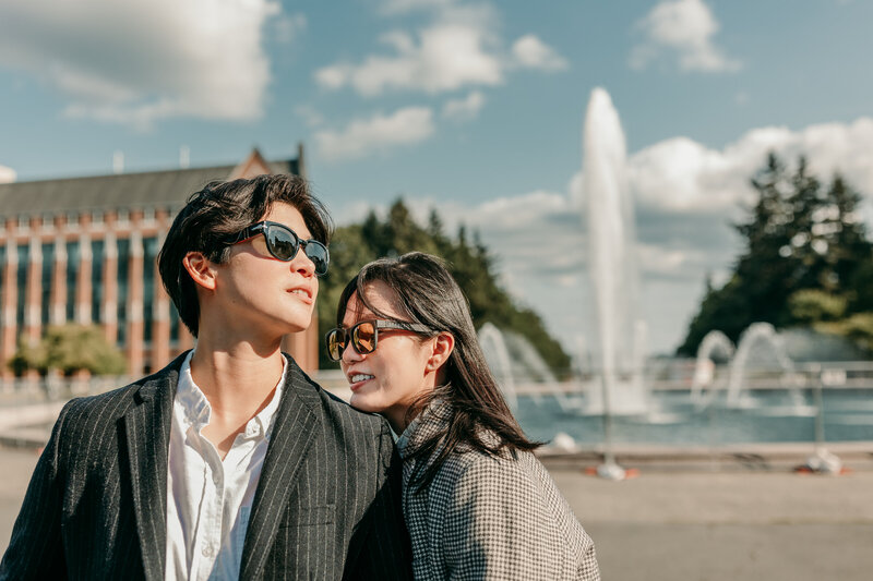 Couple session at university of Washington by Katie Choe Photography