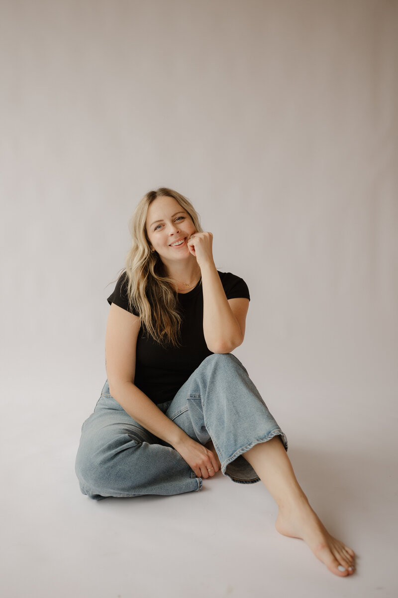 A studio photo of a photographer