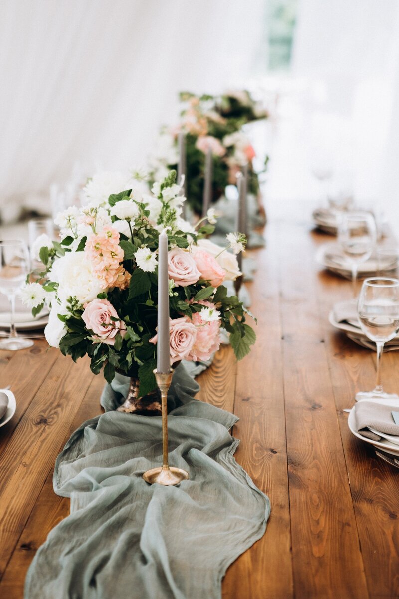 Wedding with organic tablescape