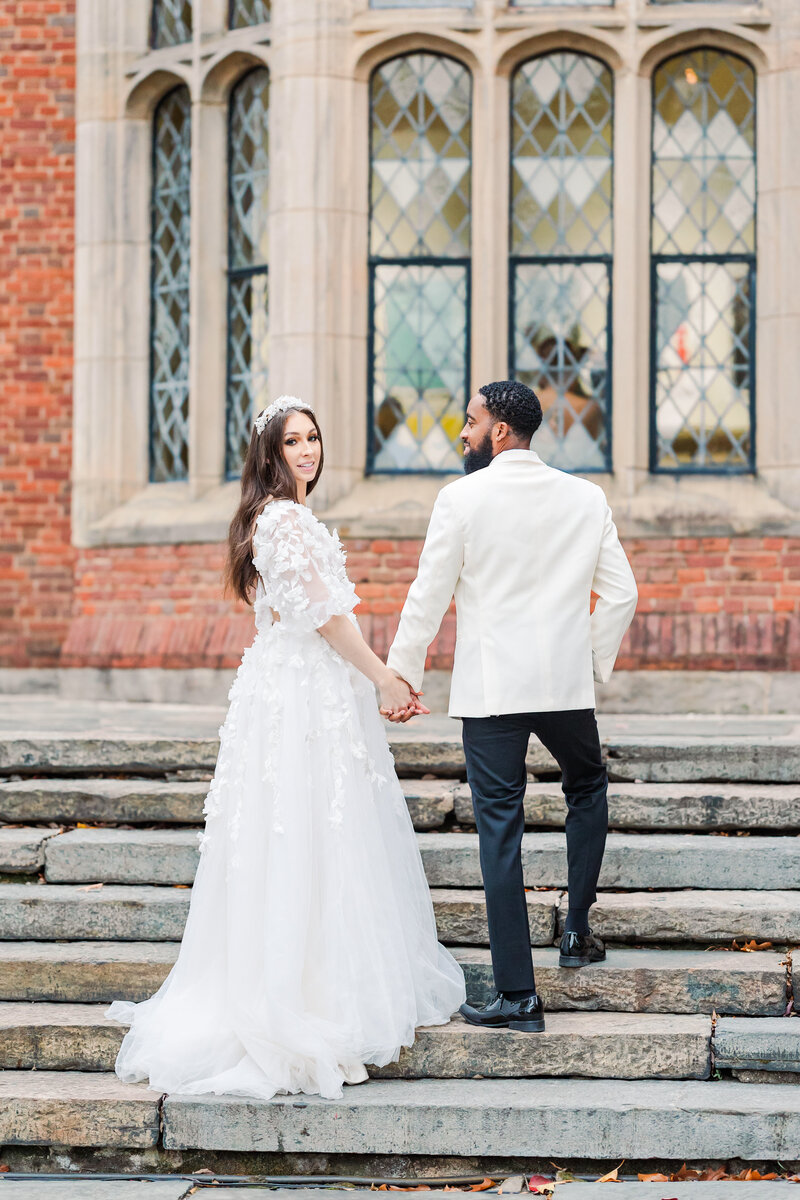 Bride and Groom Castle Wedding
