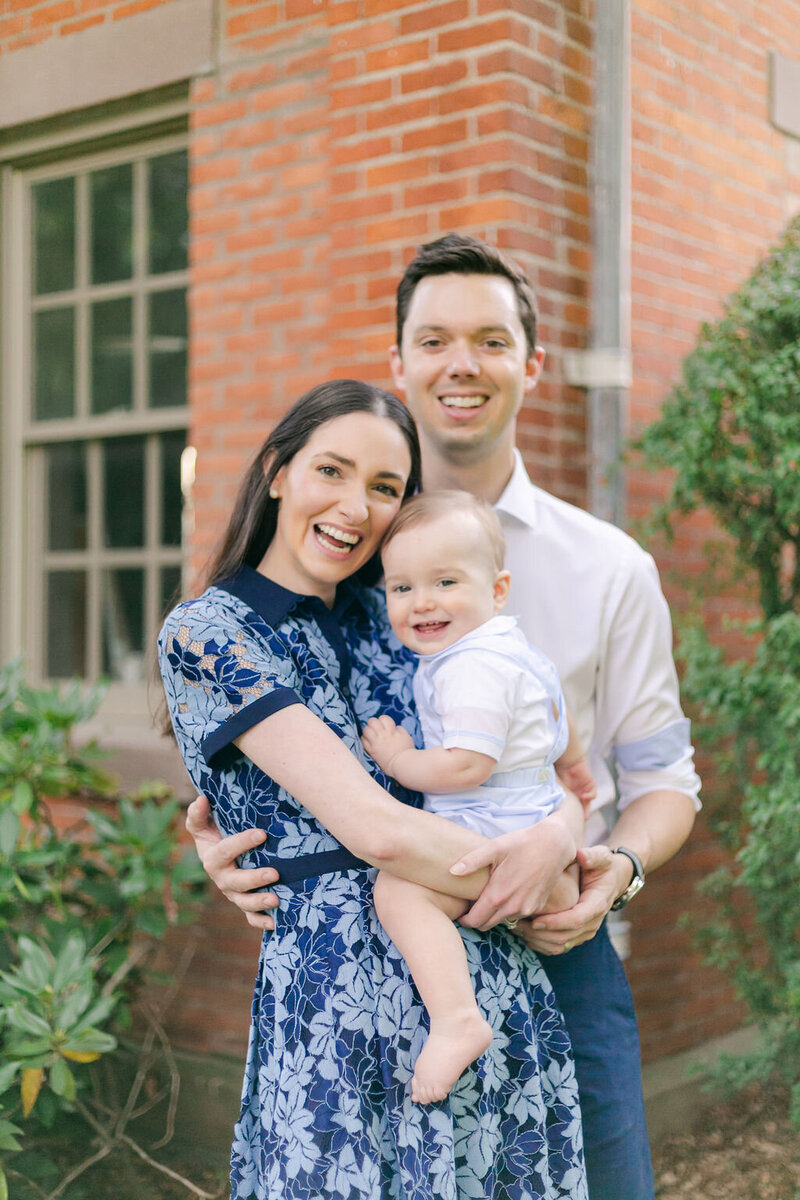 A family portrait from a Rochester NY family photography session by photographer Emi Rose Studio.
