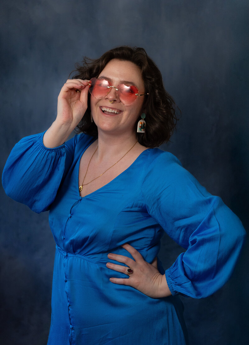 Portrait of Rhode Island based wedding photographer Katie O. Photos.