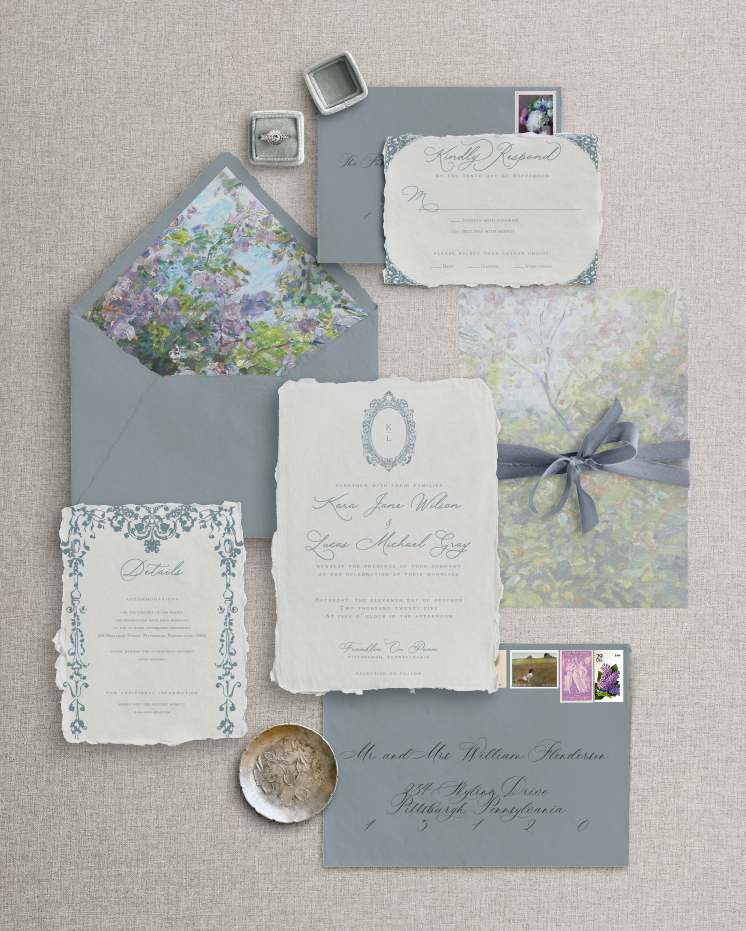 Semi-Custom Wedding Invitations Classic and Vintage Inspired