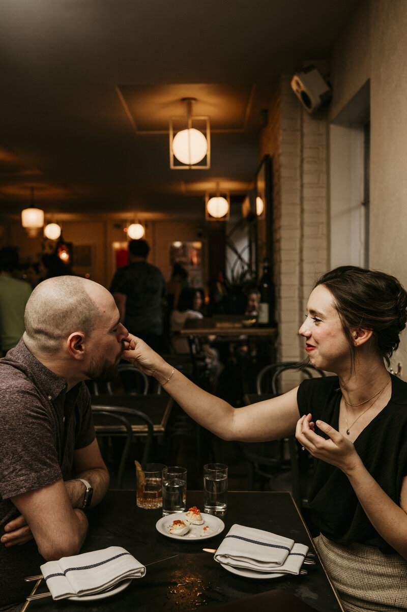 Nicole Adrianna Photography Couple Restaurant Brooklyn