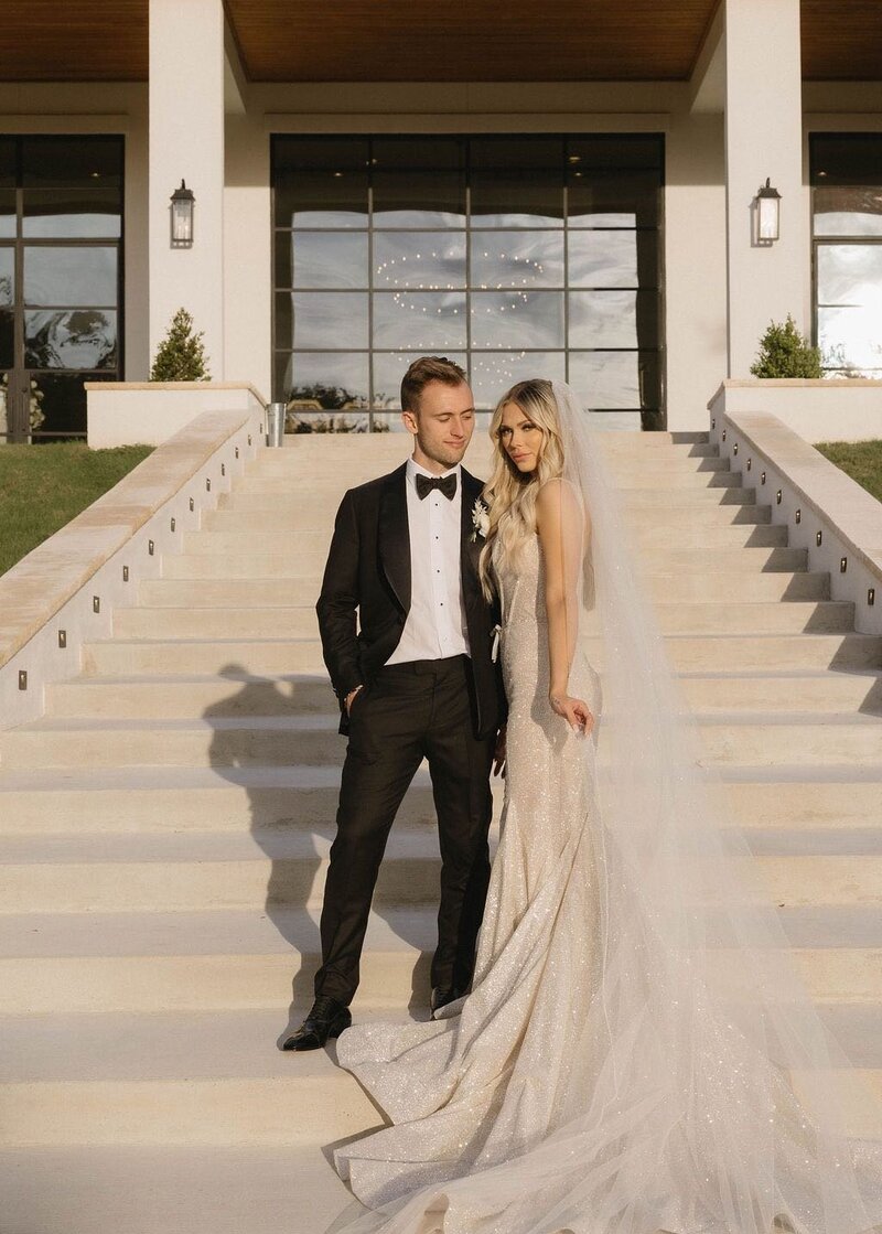 Bride and groom at The Arlo wedding planned by Bianca Nichole and Co