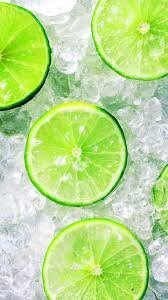 Picture of limes on ice