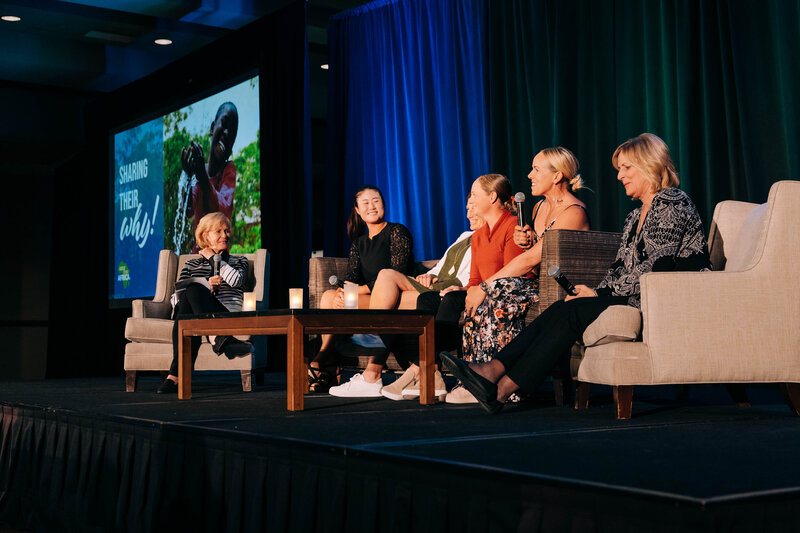 Personal trainers walking on street