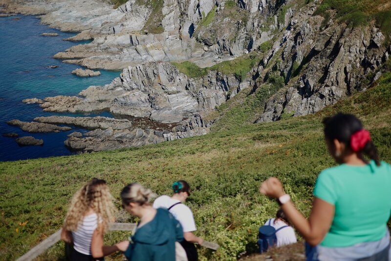 Dramatic coastline a stones throw from Polhawn Fort.