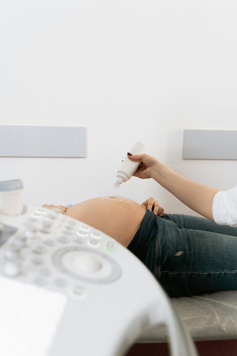 A patient at Blue Sky Fertility is being prepped for an ultrasound