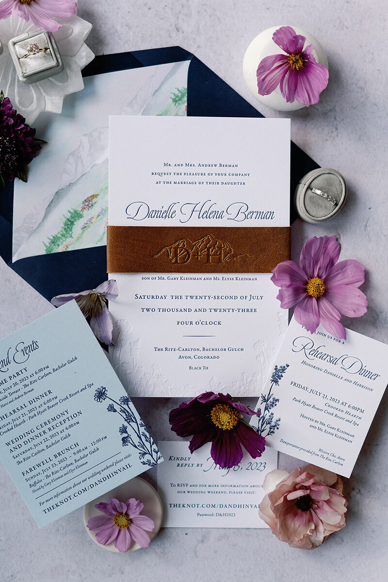 Mountain Wildflower Invitation
