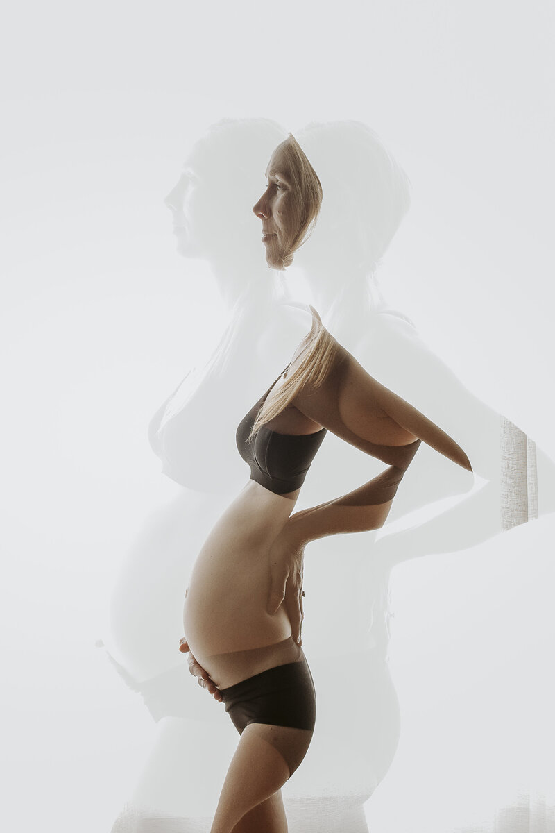 maternity double exposure