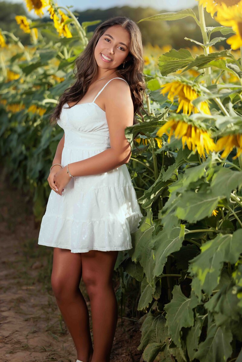 Raleigh Waterfall location for this Fuquay Varina high school portraits.
