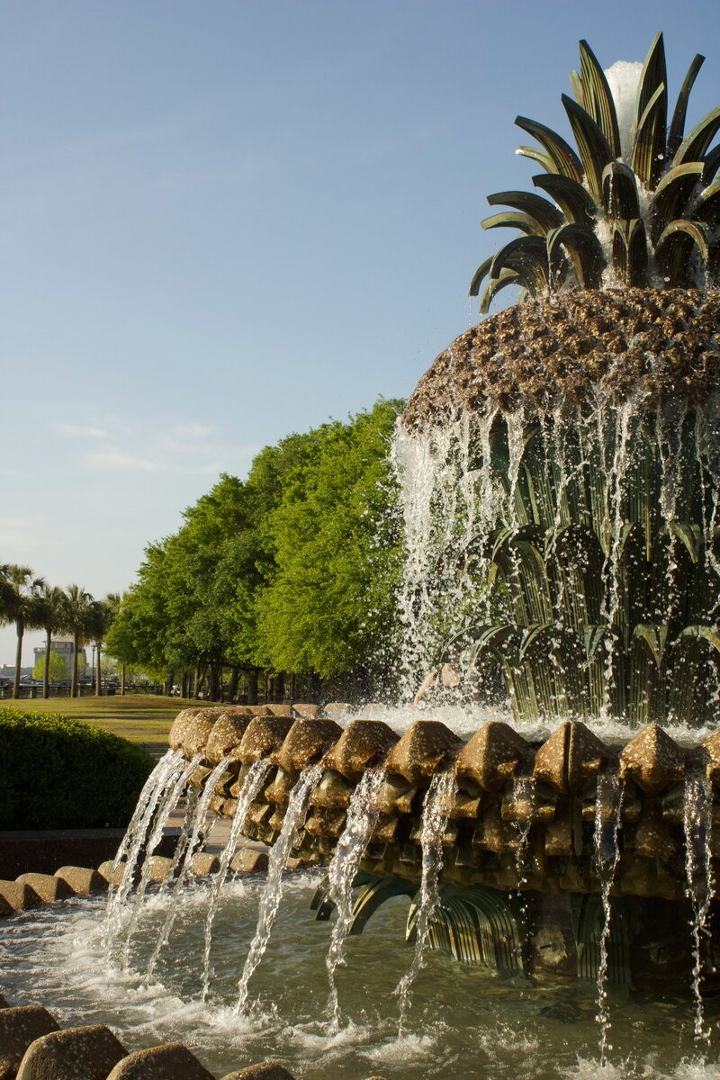 Pineapple fountain in Charleston