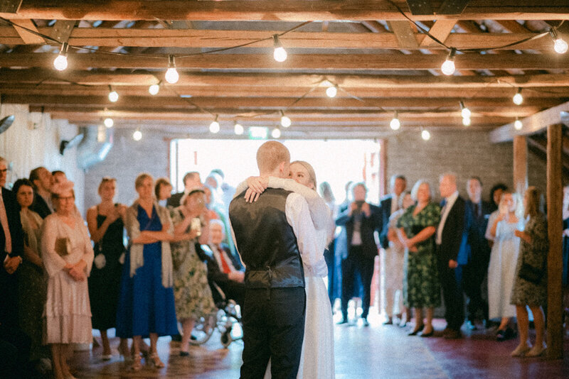 Wedding photo of an Intimate  wedding reception  in Porvoo by photographer Hannika Gabrielsson