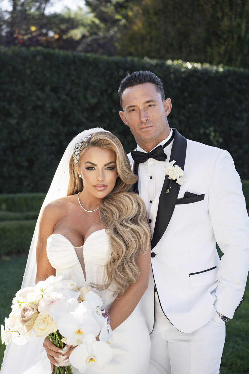Luxury floral installation in New Jersey wedding Mandy Rose WWE
