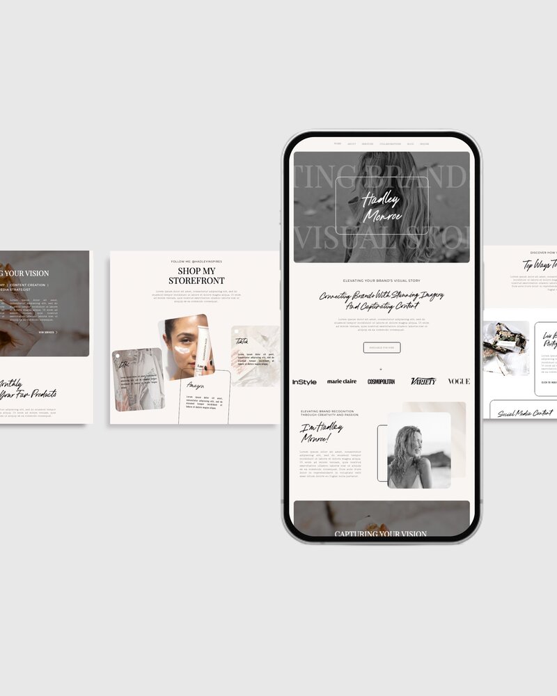 Haley Monroe Mobile Template Carousel