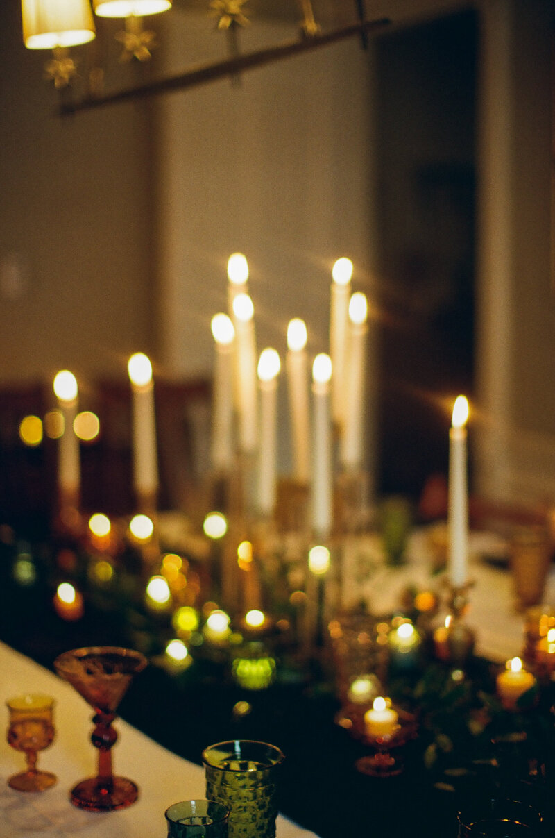 intimate wedding tablescape