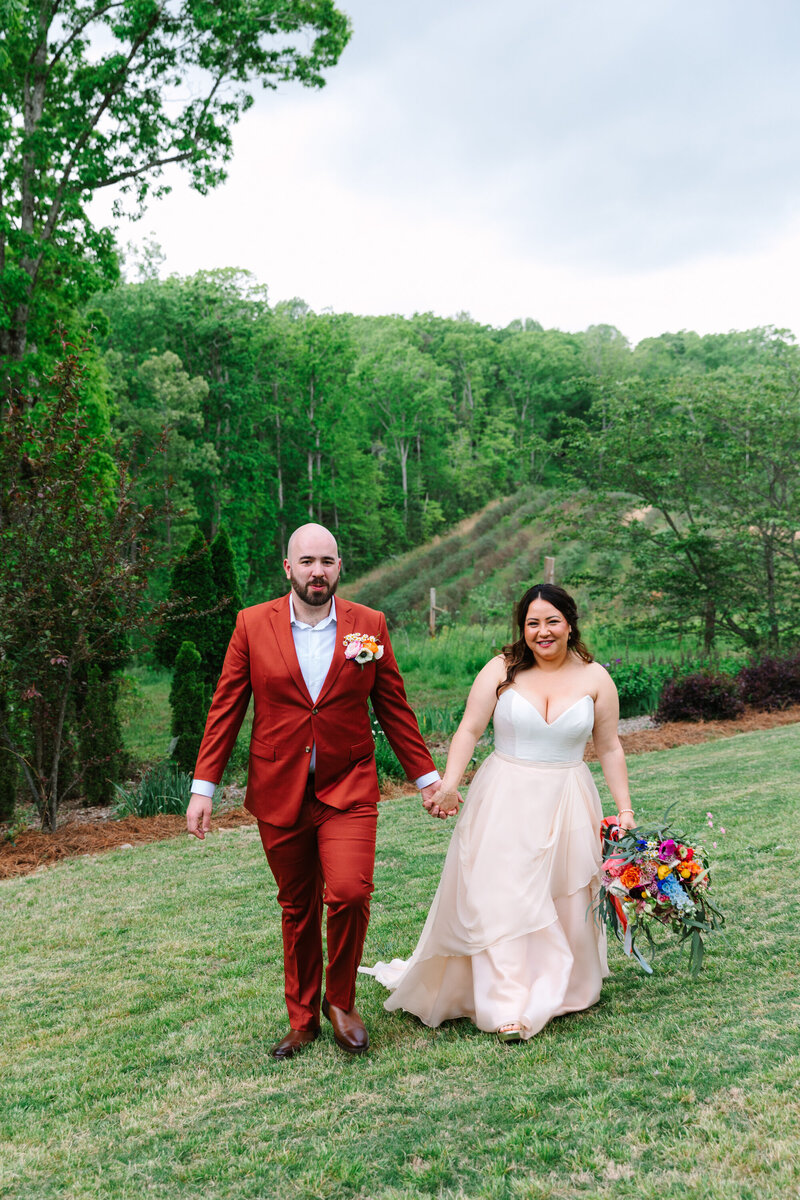 Couple at Farm to Table wedding venue