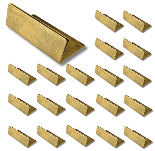 RAELYNN Place Card Holders Gold Brass