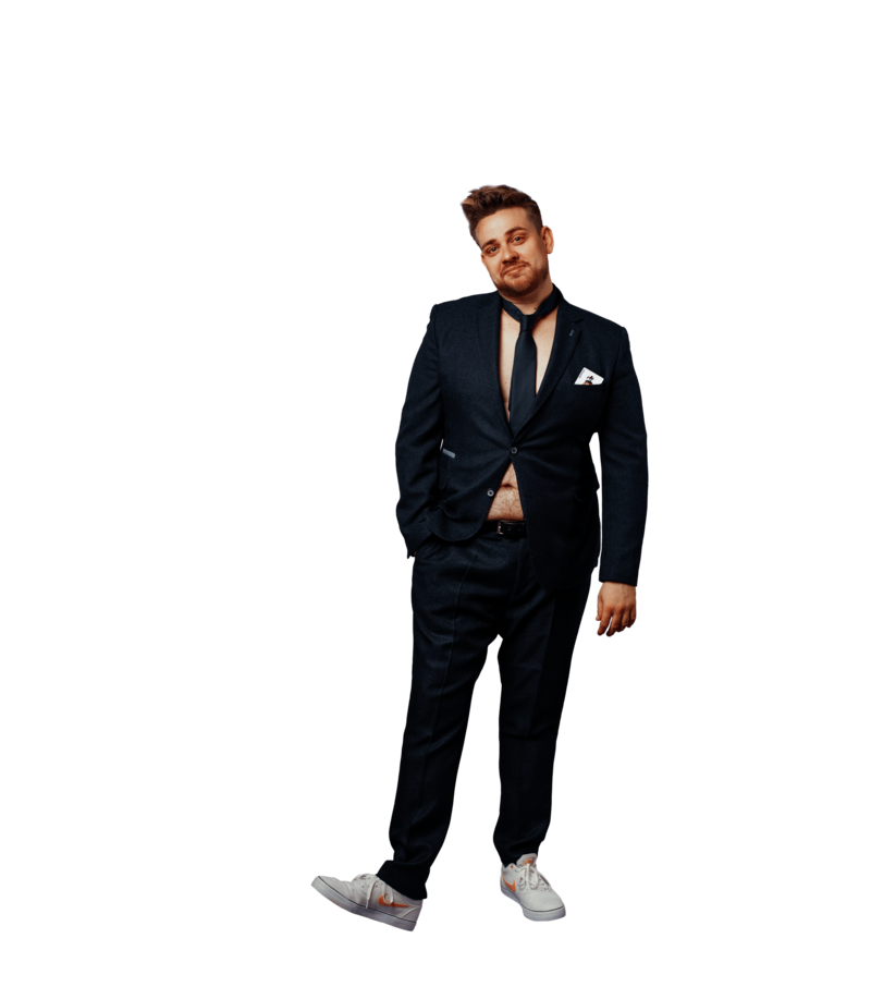 Ollie Horn in a suit