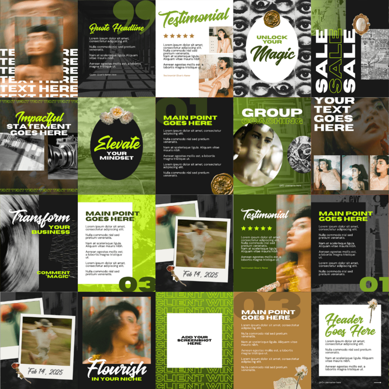 Bold Canva Social Media Templates - Aquarius