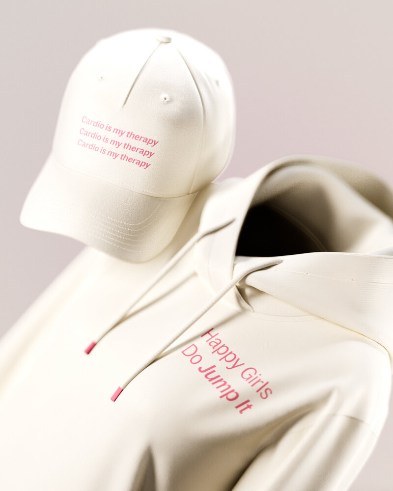 Branded merchandise and packaging for LUCCA Italian sandwich shop, featuring hats, shirts, and takeaway bags.