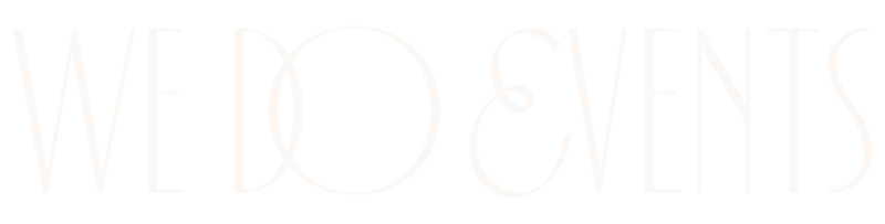 We Do Events primary logo ivory