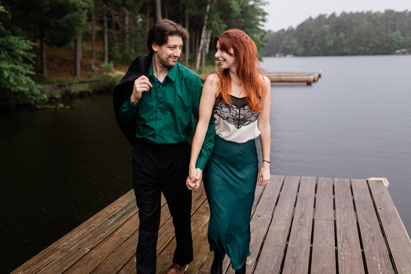 11_Eagle_River_Wisconsin_Lake_Cabin_Rainy_Engagement_Photos_Motorcycles_Harley_Davidson_James_ Stokes_Photograhy_WI.24
